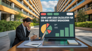Using land loan calculator for EMI and interest breakdown